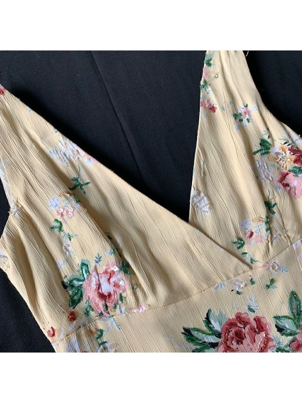Adrianna Papell beaded evening dress size 2 - Picture 3 of 9